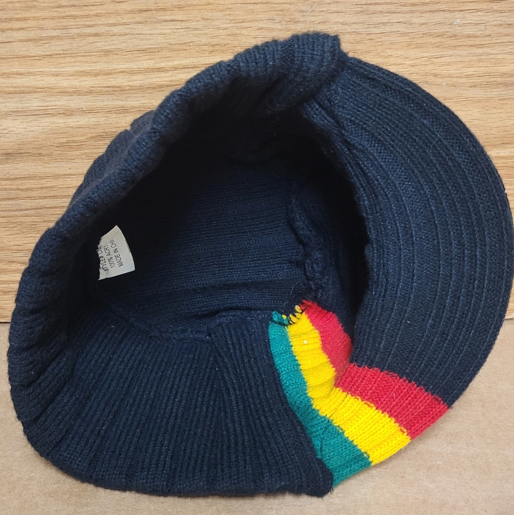 Rasta Beanie Skull Cap Kids Unisex - Picture 7 of 12